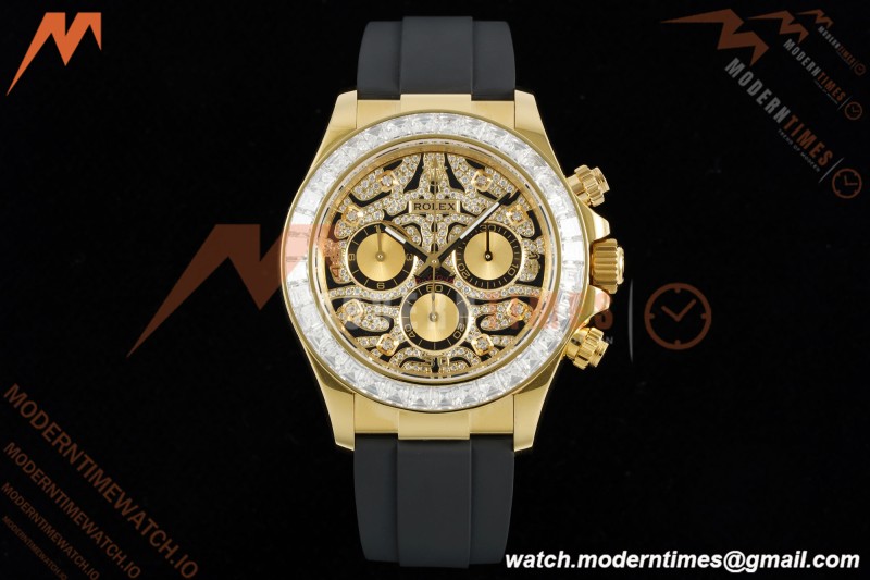 Rolex - Daytona 116588TBR 40mm Tungsten Gain Weight YG/RU Diamond Dial 3CF SH4130