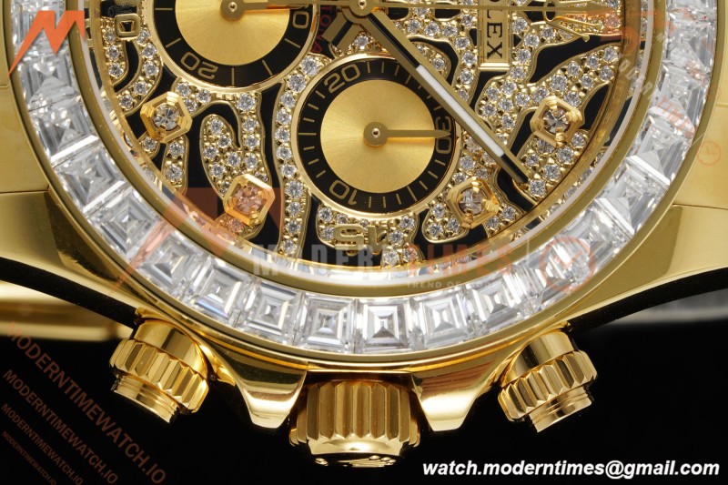 Rolex - Daytona 116588TBR 40mm Tungsten Gain Weight YG/RU Diamond Dial 3CF SH4130