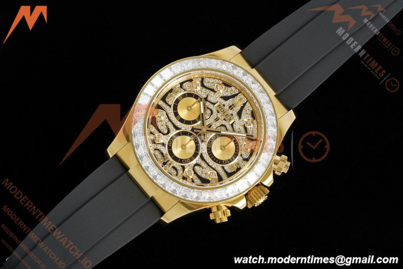 Rolex - Daytona 116588TBR 40mm Tungsten Gain Weight YG/RU Diamond Dial 3CF SH4130