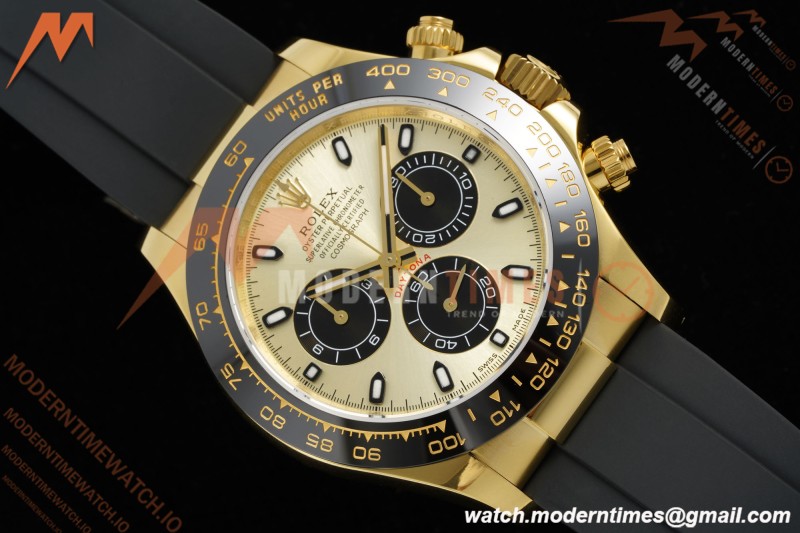 Rolex - Daytona 116518LN 40mm Tungsten Gain Weight YG/RU Champagne Dial 3CF V2 SH4130
