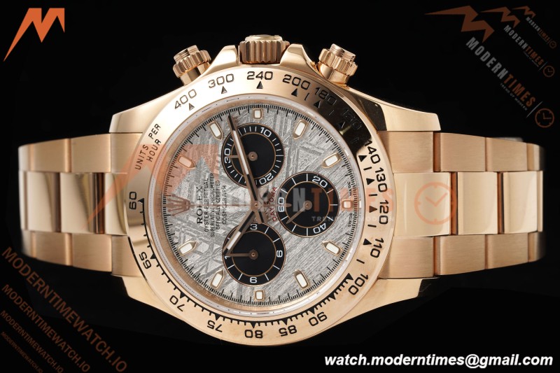 Rolex - Daytona 116505 40mm Tungsten Gain Weight RG/RG Meteorite Dial 3CF V2 SH4130