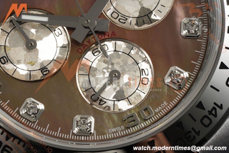 Rolex - Daytona 116509 40mm Tungsten Gain Weight WG/WG Mother of Pearl Diamond Dial 3CF V2 SH4130