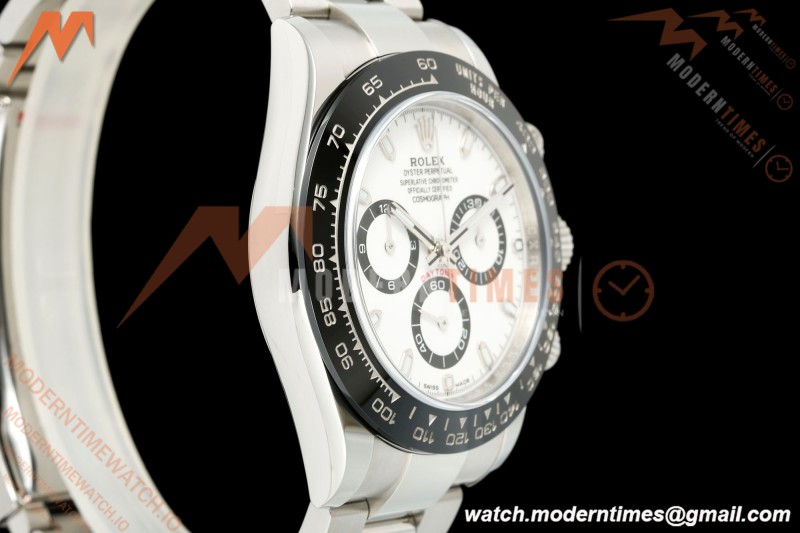 Rolex - Daytona 116500LN 40mm 904L CER SS/SS White 3CF SH4130