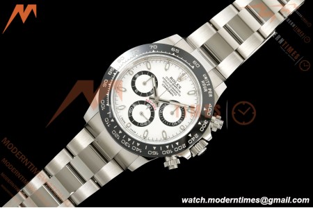 Rolex - Daytona 116500LN 40mm 904L CER SS/SS White 3CF SH4130