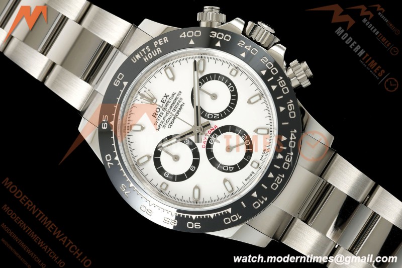 Rolex - Daytona 116500LN 40mm 904L CER SS/SS White 3CF SH4130