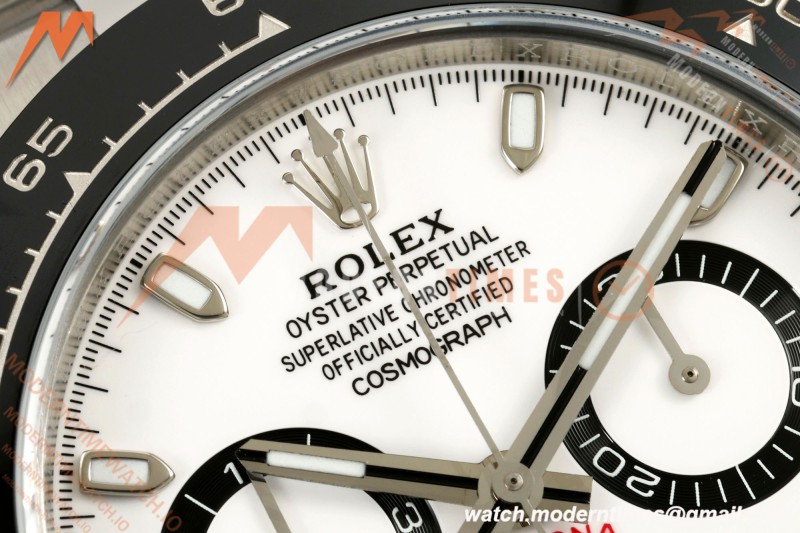Rolex - Daytona 116500LN 40mm 904L CER SS/SS White 3CF SH4130