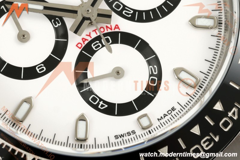 Rolex - Daytona 116500LN 40mm 904L CER SS/SS White 3CF SH4130