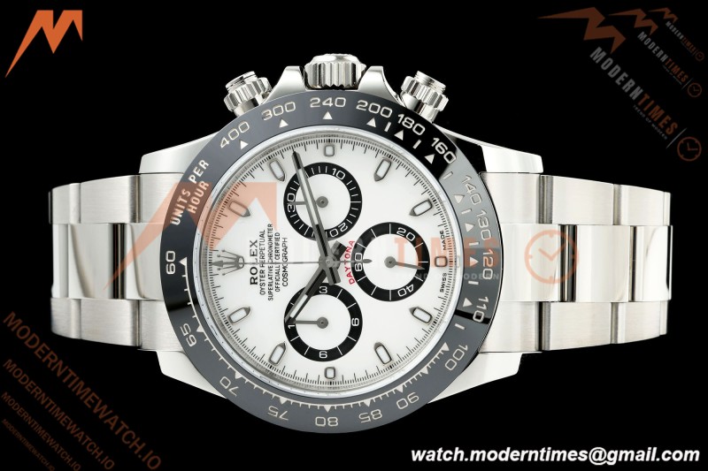Rolex - Daytona 116500LN 40mm 904L CER SS/SS White 3CF SH4130