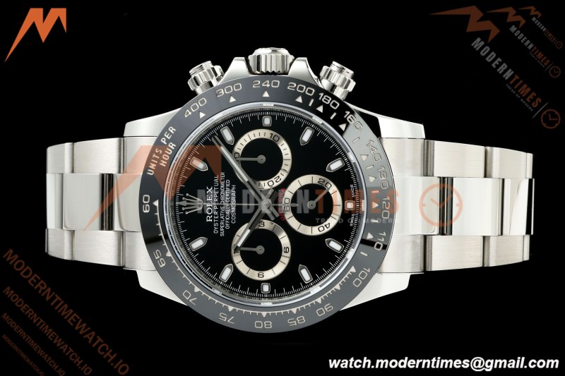 Rolex - Daytona 116500LN 40mm 904L CER SS/SS Black 3CF SH4130