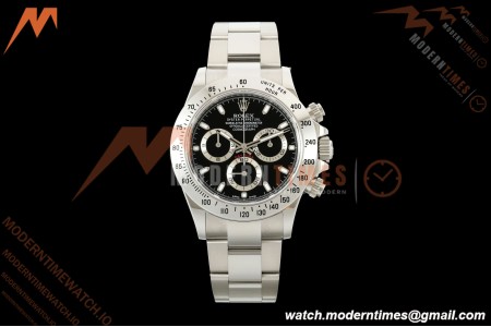 Rolex - Daytona 116520 40mm 904L SS/SS Blk/Stk 3CF SH4130