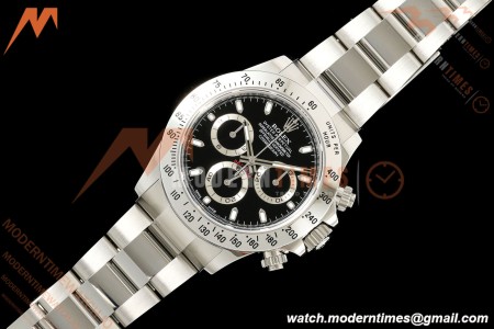 Rolex - Daytona 116520 40mm 904L SS/SS Blk/Stk 3CF SH4130