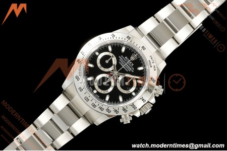Rolex - Daytona 116520 40mm 904L SS/SS Blk/Stk 3CF SH4130