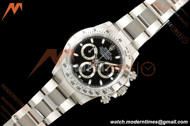 Rolex - Daytona 116520 40mm 904L SS/SS Blk/Stk 3CF SH4130