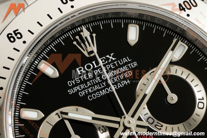 Rolex - Daytona 116520 40mm 904L SS/SS Blk/Stk 3CF SH4130