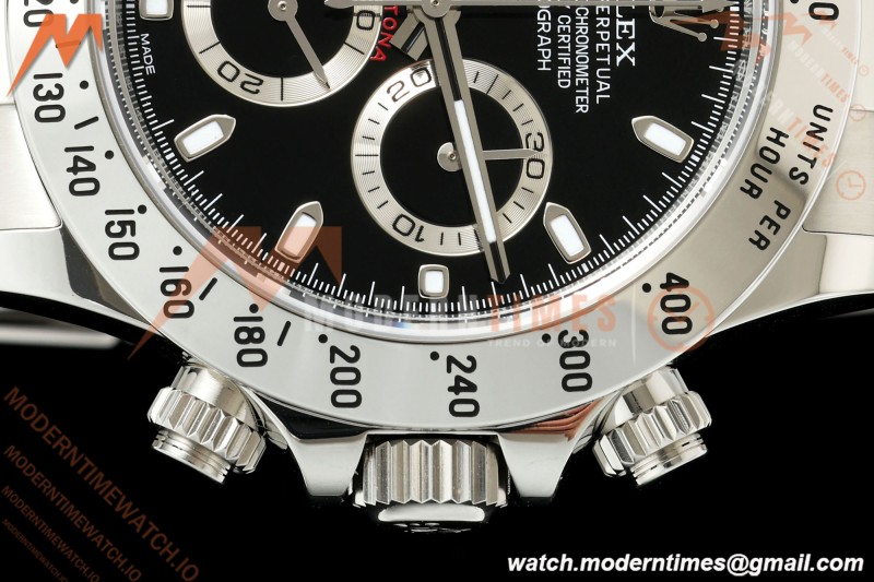 Rolex - Daytona 116520 40mm 904L SS/SS Blk/Stk 3CF SH4130