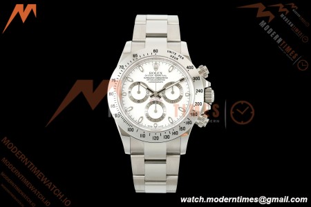 Rolex - Daytona 116520 40mm 904L SS/SS Wht/Stk 3CF SH4130