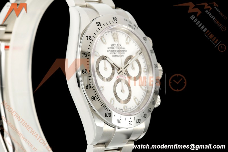 Rolex - Daytona 116520 40mm 904L SS/SS Wht/Stk 3CF SH4130