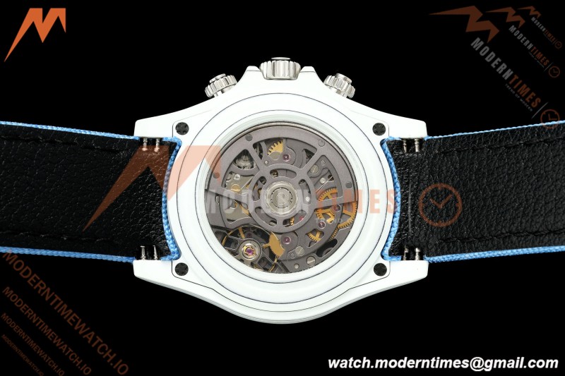 Rolex - Daytona ZIF Remould 40mm White Carbon Nylon Strap Blue Skeleton GETF DD4802