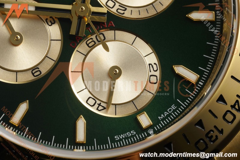 Rolex - Daytona 126508 40mm Gain Weight YG/YG Green/Gold/Stk QF V6 SH4131