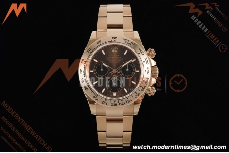 Rolex - Daytona 126505 40mm Gain Weight RG/RG Choco/Blk/Stk QF V6 SH4131