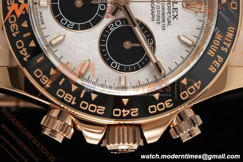 Rolex - Daytona 126515LN 40mm Gain Weight CER/RG/RU Grey/Blk Meteorite Dial QF V10 SH4131