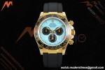 Rolex - Daytona 126518LN 40mm Gain Weight CER/YG/RU Blu/Blk Turquoise Dial QF V10 SH4131