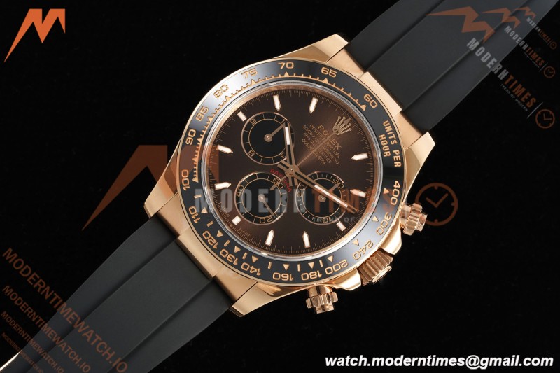 Rolex - Daytona 126515LN 40mm Gain Weight CER/RG/RU Choco/Blk/Stk QF V10 SH4131