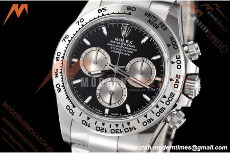 Rolex - Daytona 126509 40mm Tungsten Gain Weight SS/SS Blk/Silv/Stk VSF DD4131 | 롤렉스 - 데이토나 126509 40mm 텅스텐 게인 웨이트 SS/SS 블랙/실버/스틸 VSF DD4131