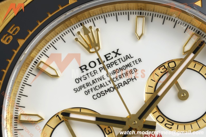 Rolex - Daytona 126518LN 40mm Gain Weight CER/YG/RU Wht/Stk VSF V2 DD4131