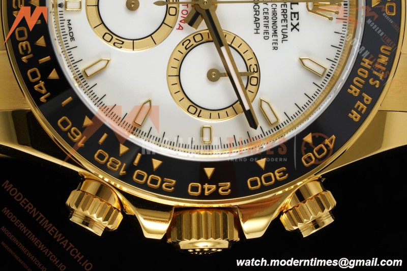 Rolex - Daytona 126518LN 40mm Gain Weight CER/YG/RU Wht/Stk VSF V2 DD4131