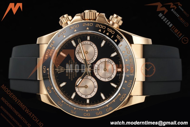 Rolex - Daytona 126515LN 40mm Gain Weight CER/RG/RU Blk/RG/Stk VSF V2 DD4131 | 롤렉스 - 데이토나 126515LN 40mm 게인 웨이트 CER/RG/RU 블랙/RG/Stk VSF V2 DD4131
