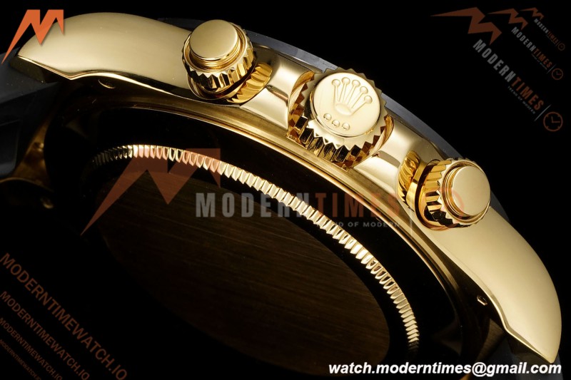 Rolex - Daytona 116518LN 40mm Gain Weight CER/YG/RU Blk/Gold/Dia QF V11 SH4130
