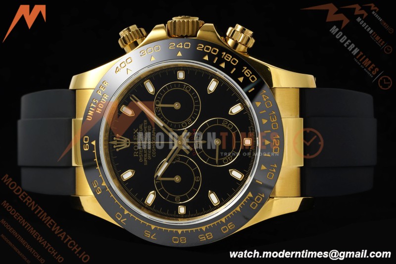 Rolex - Daytona 116518LN 40mm Gain Weight CER/YG/RU Blk/Stk QF V11 SH4130 | 롤렉스 - 데이토나 116518LN 40mm 게인 웨이트 CER/YG/RU 블랙/스틸 QF V11 SH4130