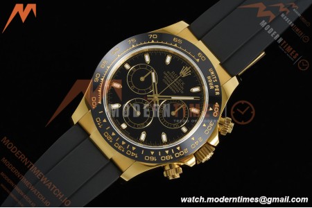 Rolex - Daytona 116518LN 40mm Gain Weight CER/YG/RU Blk/Stk QF V11 SH4130