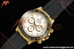 Rolex - Daytona 116518LN 40mm Gain Weight CER/YG/RU Wht/Stk QF V11 SH4130