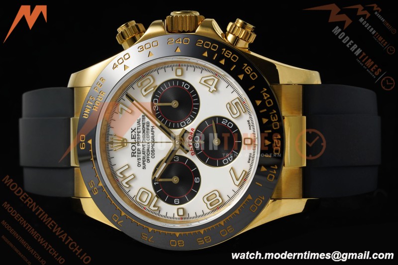 Rolex - Daytona 116518LN 40mm Tungsten Gain Weight YG/RU Wht/Blk/Num QF V11 SH4130