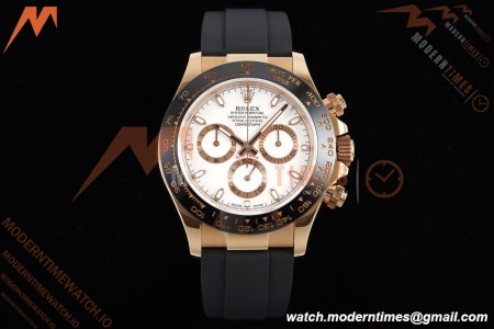 Rolex - Daytona 116515LN 40mm Tungsten Gain Weight RG/RU White Dial QF V11 SH4130