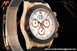 Rolex - Daytona 116515LN 40mm Tungsten Gain Weight RG/RU White Dial QF V11 SH4130