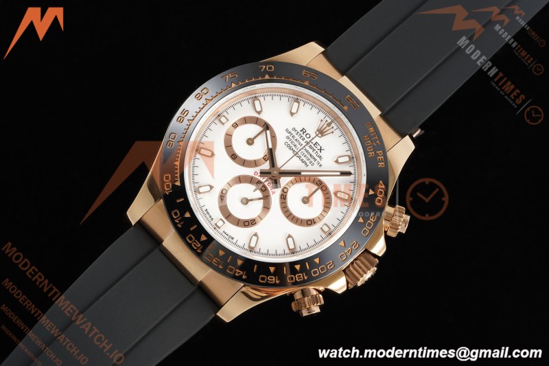 Rolex - Daytona 116515LN 40mm Tungsten Gain Weight RG/RU White Dial QF V11 SH4130