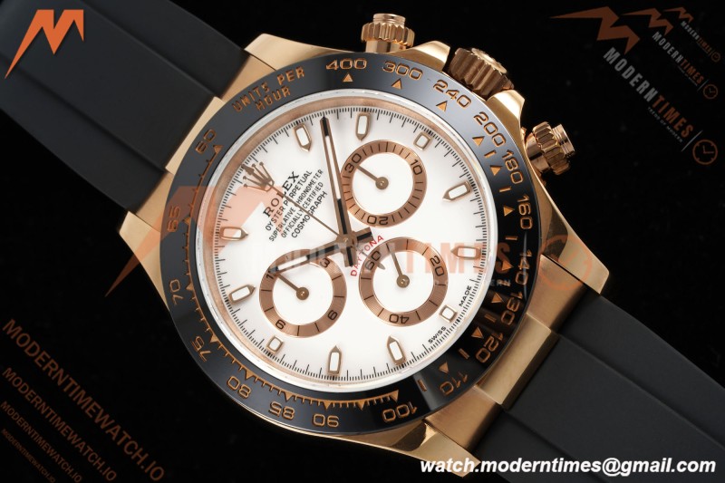 Rolex - Daytona 116515LN 40mm Tungsten Gain Weight RG/RU White Dial QF V11 SH4130