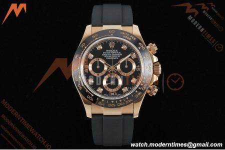 Rolex - Daytona 116515LN 40mm Tungsten Gain Weight RG/RU Blk/Dia QF V11 SH4130