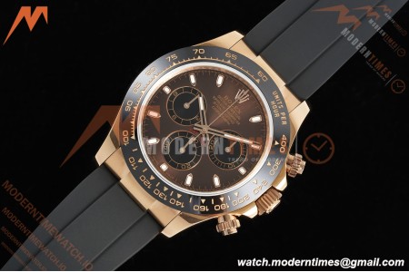 Rolex - Daytona 116515LN 40mm Tungsten Gain Weight RG/RU Brn/Blk/Stk QF V11 SH4130