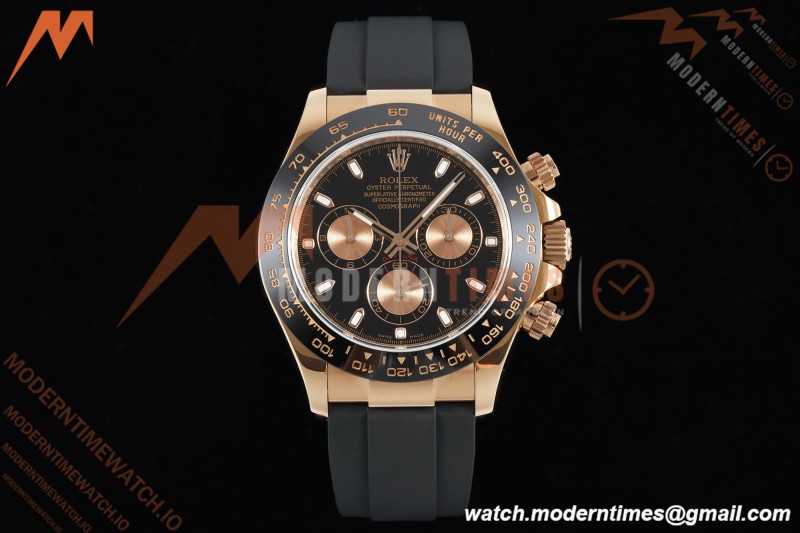 Rolex - Daytona 116515LN 40mm Tungsten Gain Weight RG/RU Blk/Gold/Stk QF V11 SH4130 | 롤렉스 - 데이토나 116515LN 40mm 텅스텐 게인 웨이트 RG/RU 블랙/골드/스틸 QF V11 SH4130