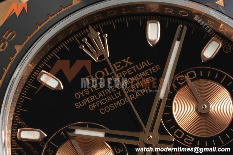 Rolex - Daytona 116515LN 40mm Tungsten Gain Weight RG/RU Blk/Gold/Stk QF V11 SH4130 | 롤렉스 - 데이토나 116515LN 40mm 텅스텐 게인 웨이트 RG/RU 블랙/골드/스틸 QF V11 SH4130