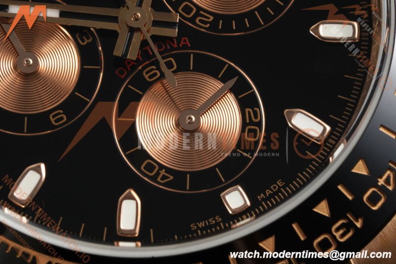 Rolex - Daytona 116515LN 40mm Tungsten Gain Weight RG/RU Blk/Gold/Stk QF V11 SH4130 | 롤렉스 - 데이토나 116515LN 40mm 텅스텐 게인 웨이트 RG/RU 블랙/골드/스틸 QF V11 SH4130