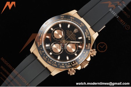 Rolex - Daytona 116515LN 40mm Tungsten Gain Weight RG/RU Blk/Gold/Stk QF V11 SH4130