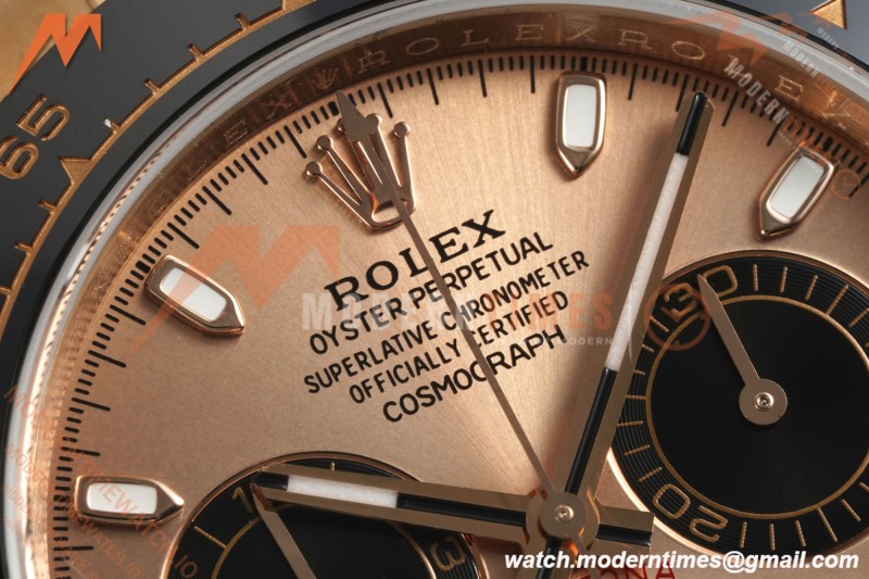 Rolex - Daytona 116515LN 40mm Tungsten Gain Weight RG/RU Champ/Blk/Stk QF V11 SH4130