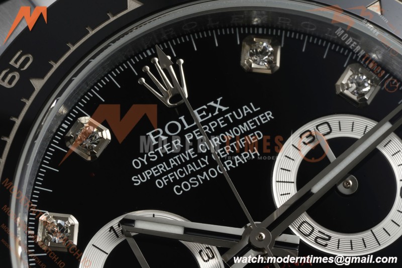 Rolex - Daytona 116519LN 40mm Tungsten Gain Weight SS/RU Blk/Dia QF V11 SH4130