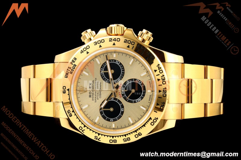 Rolex - Daytona 126508 40mm Gain Weight YG/YG Gold/Blk/Stk VSF V3 DD4131