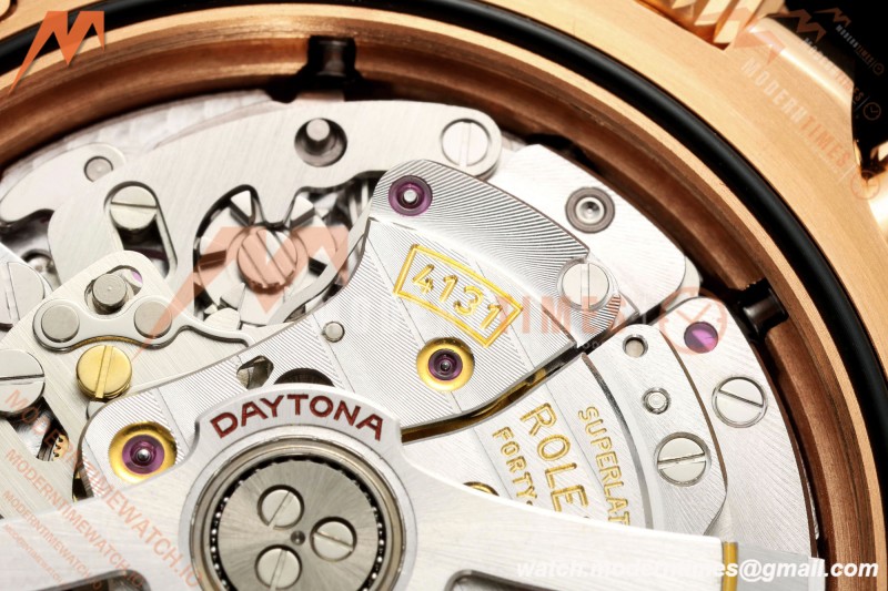 Rolex - Daytona 126505 40mm Gain Weight RG/RG Blk/Silv/Stk VSF V3 DD4131